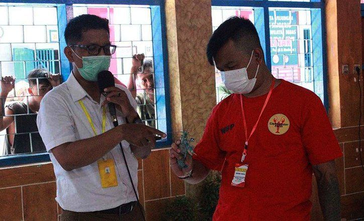 Warga Binaan Lapas Sidoarjo Dibekali Ilmu Budidaya Lobster