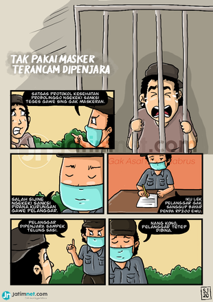 Tak Bermasker Dibui