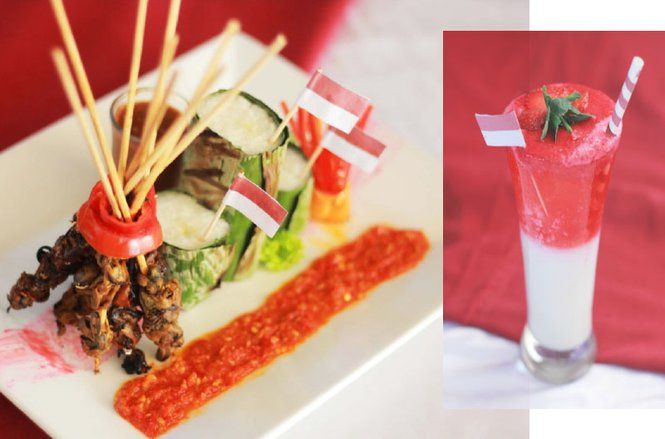 Sate Gogos Kemerdekaan dan Es Semangat Merah Putih jadi Menu Merdeka
