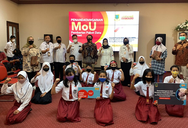 Pemkot Mojokerto Beri Paket Data Gratis pada 15.609 Siswa