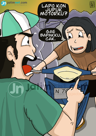 Bakti Anak ke Bapak, Cewek Nyuri Motor