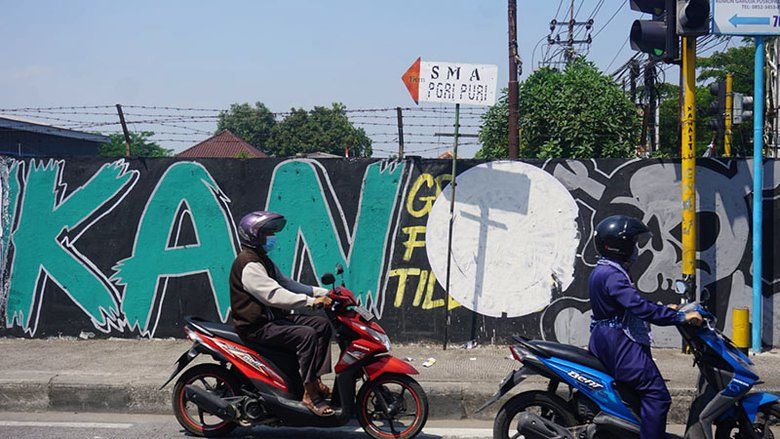 Oknum Aparat di Mojokerto Diduga Hapus Mural Sindiaran ke Pemerintah