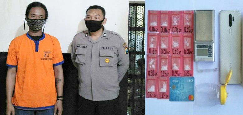 Bandar Narkoba Asal Sidoarjo Ditangkap