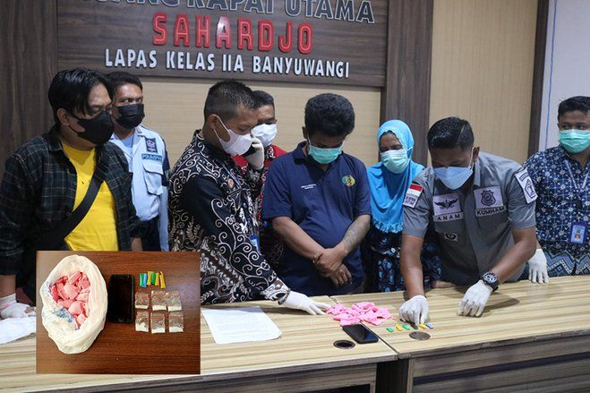6 Poket Diduga SS&nbsp;Gagal Masuk ke Lapas Banyuwangi