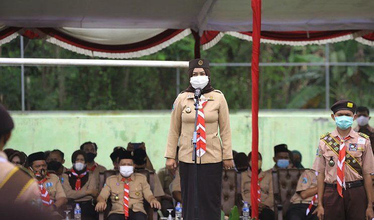 Ning Ita Optimis Pramuka Kota Mojokerto Sumbang Generasi Emas Nasional 2045