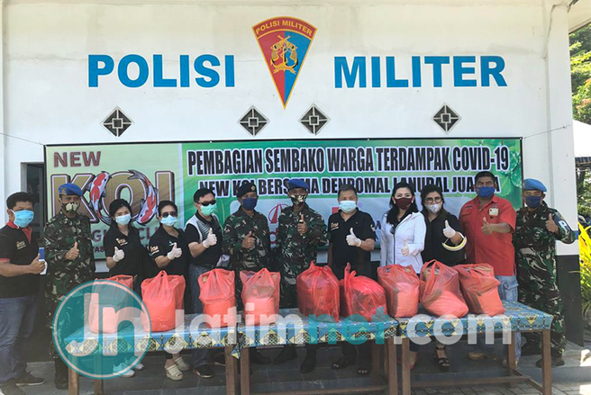 Gandeng New KOI, Puspenerbal Juanda Bagikan Paket Sembako untuk Pekerja dan Warga Dampak Covid-19