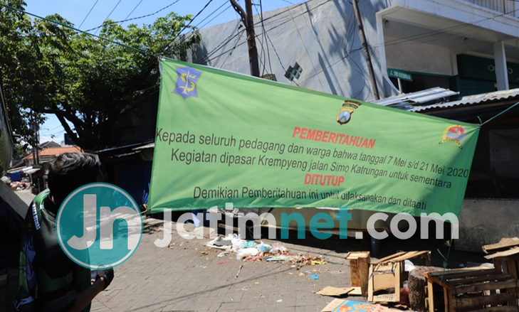 Covid-19, Penutupan Pasar Tidak Dengan Syarat Perhatikan Protokol Kesehatan