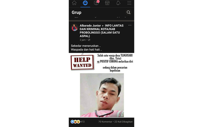 Waspada. Pasien Covid-19 di Probolinggo Kabur ke Bali