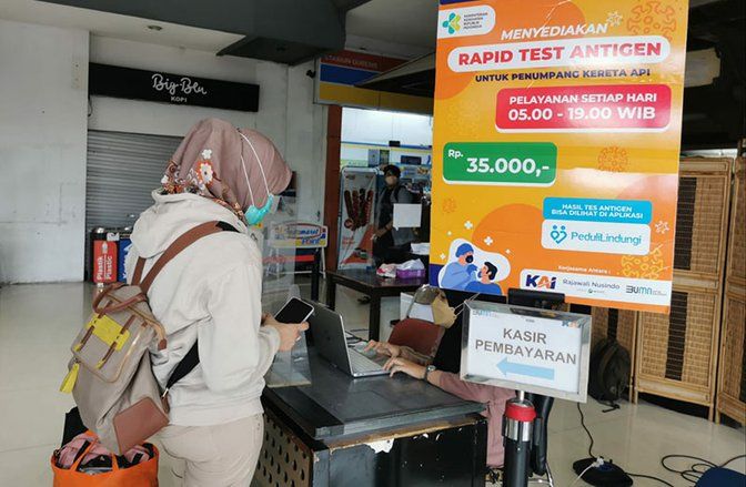 Berikut Perubahan Layanan Test Antigen di Stasiun Wilayah Daop 8 Saat Hari Raya Idulfitri