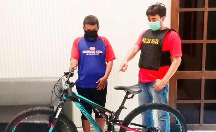 Pencuri Sepeda Angin Asal Surabaya Diamankan