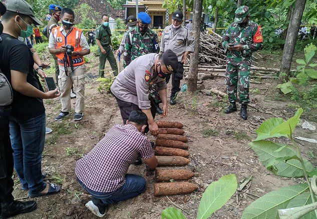 Delapan Mortir di Ponorogo Diangkat dan Disimpan di Kodim Ponorogo 