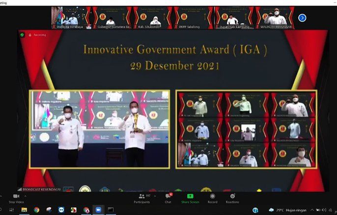 Surabaya Raih Penghargaan Kota Terinovatif, Eri: Kedepan Akan Disiapkan Pelayanan Single Data