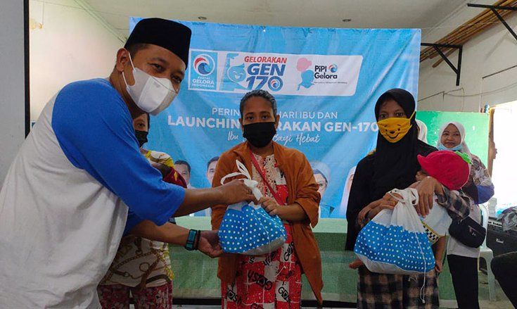 Launching GEN 170 Partai Gelora Jatim di Launching Dapat Sambutan Antusias dari Ibu Hamil