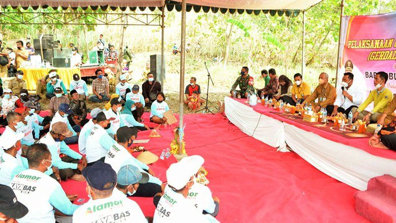Sapa Petani Program Tingkatkan Produktivitas Tanaman Pangan di Gresik