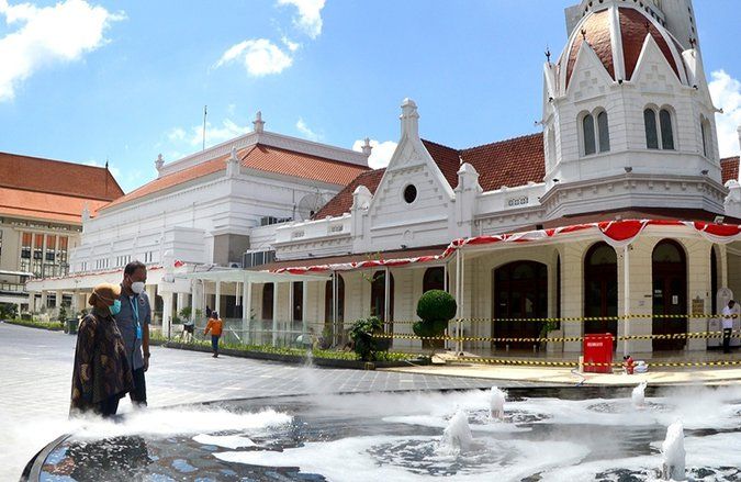 Plaza Atas Kompleks Balai Pemuda Surabaya Siap Diresmikan