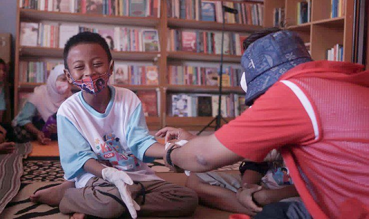 PMI Latih Anak Jalanan Pemahaman Soal Pencegahan Covid-19 dan Prokes