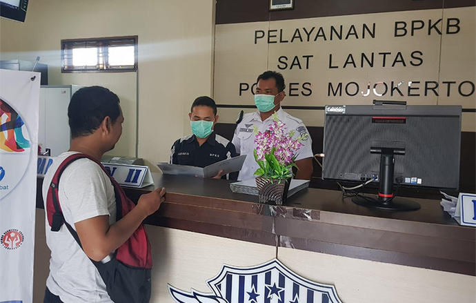 Pandemi Covid-19, Denda Pajak Pengendara Motor di Mojokerto Ditiadakan