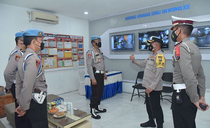 Pospam Nataru Terminal Lamongan Disidak Biro Provos Mabes Polri
