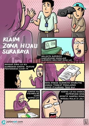 Perubahan Warna di Surabaya