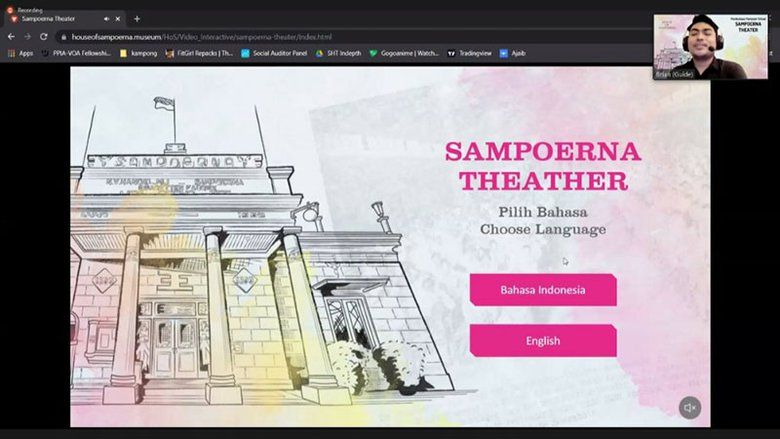 Pameran Virtual Sampoerna Theater Bawa Nostalgia Bioskop “Theater Luas Hawa Tjukup”