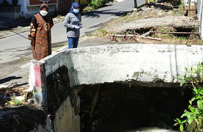 Atasi Genangan di Mayjen Sungkono, Taman Makam Pahlawan Akan Dibuatkan Tampungan