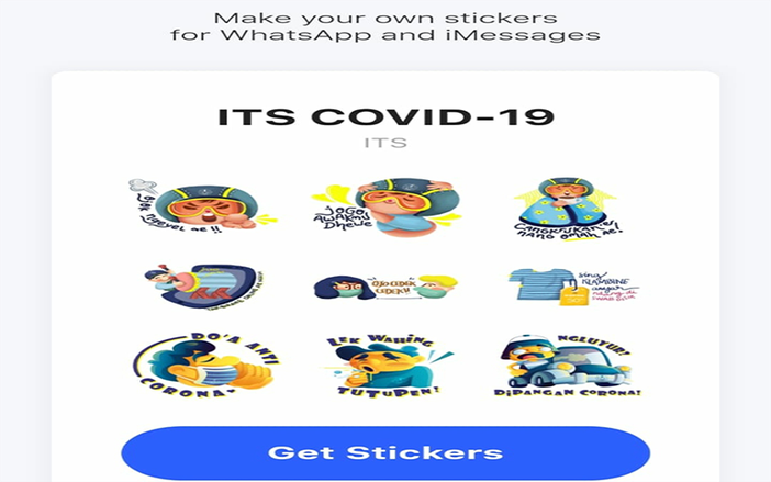 Kampanyekan Edukasi Pencegahan Covid-19 Bisa Melalui Stiker