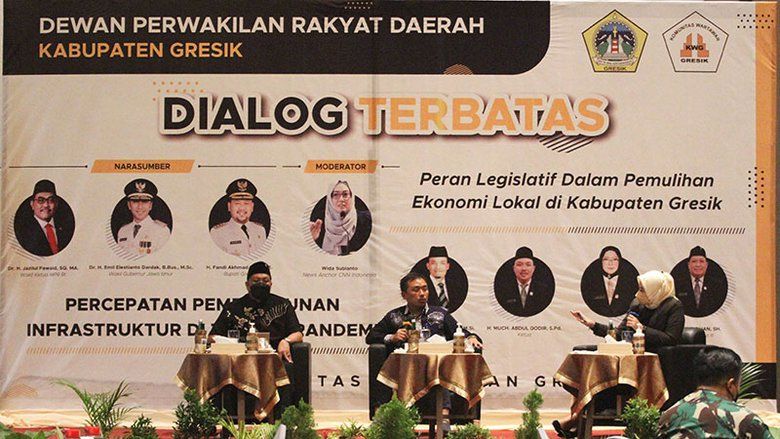 Dialog Terbatas KWG-DPRD Gresik Munculkan Komitmen Percepatan  Infrastruktur Kali Lamong