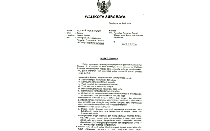 Cegah Covid-19, Risma Keluarkan Surat Edaran Protokol Perhotelan hingga Restoran