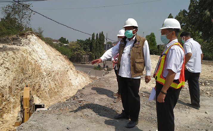 Atasi Kemacetan, Jalan Underpass Randuagung Gresik Dibangun