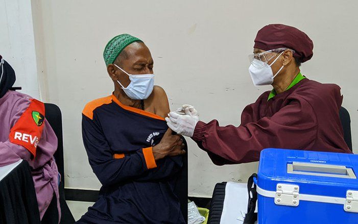 8 ODGJ dan 51 Penyandang Disabilitas Dapat Vaksinasi di Polres Ponorogo