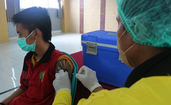 Vaksinasi Covid-19 Lapas Pemuda Madiun untuk WBP Capai 81 Persen