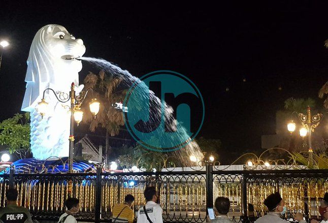 Patung Merlion Jadi Destinasi Wisata Baru di Kota Madiun