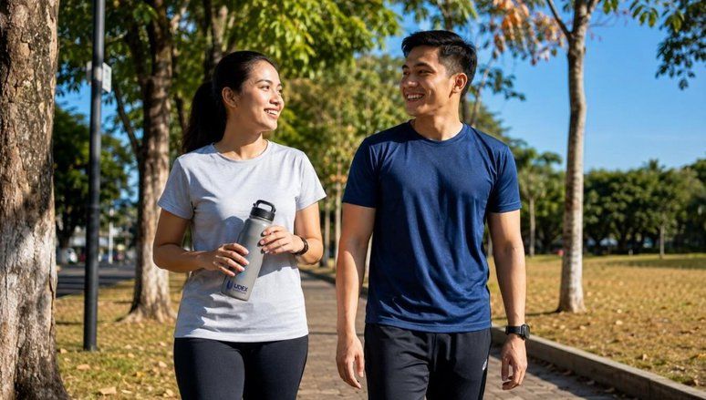 Jalan Pagi Lebih Nyaman Saat Cuaca Panas