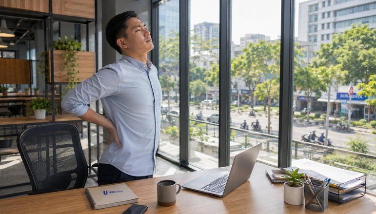 Kebiasaan Duduk Lama Bikin Punggung Mudah Pegal