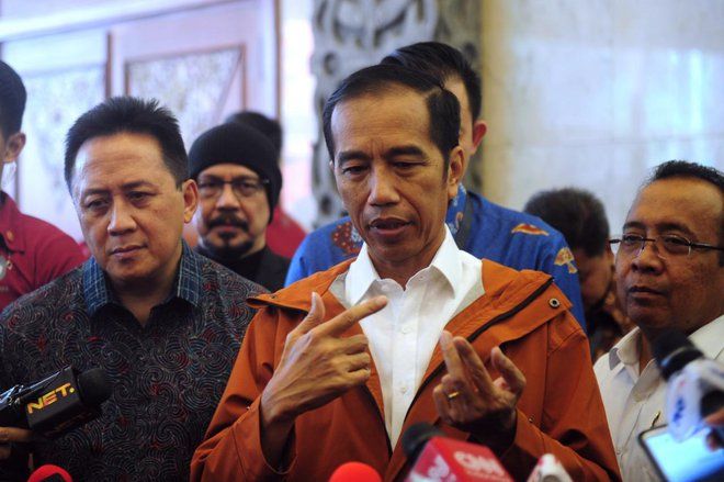 Presiden Jokowi Tinjau Proyek Pengendali Banjir Blitar