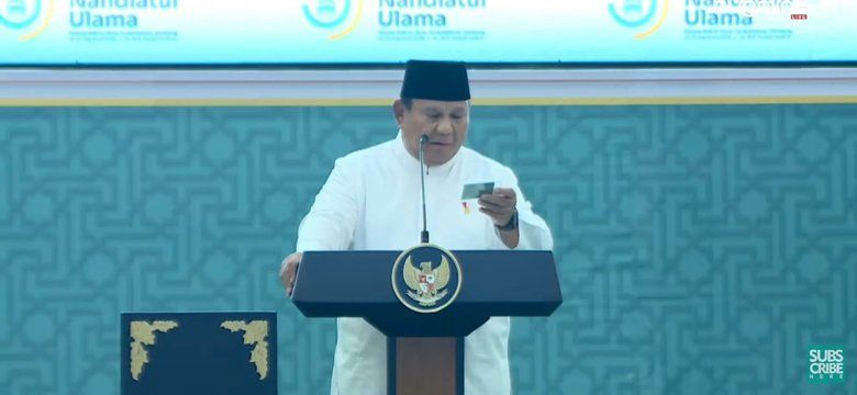 Resmi Jadi Anggota NU, Prabowo Terima KARTANU Seumur Hidup