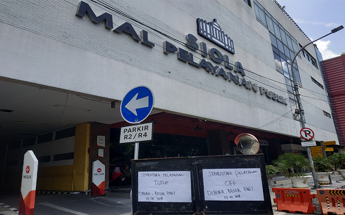 Gedung Siola Terbakar, Pelayanan Terpadu Satu Atap Ditutup Sementara