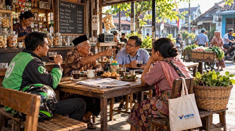 Warung Kopi Jadi Tempat Bertukar Kabar Warga