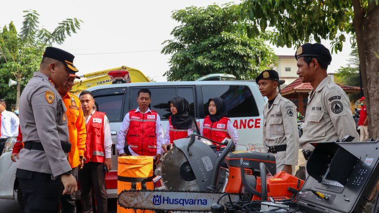 Polres Jombang Gelar Apel Kesiapsiagaan Hadapi Potensi Bencana Hidrometeorologi
