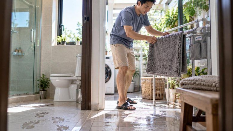 Keset Kamar Mandi Perlu Dijaga Tetap Kering