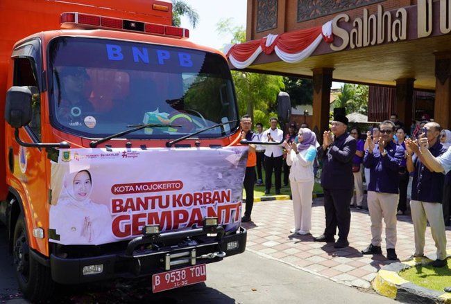 Kota Mojokerto Kirim Bantuan untuk Korban Gempa NTT, Total Donasi Rp146,19 Juta