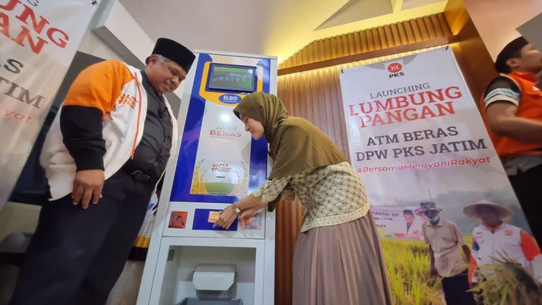 PKS Jatim Luncurkan Inovasi ATM Beras