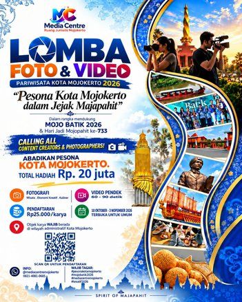 Berhadiah Rp20 Juta, MC-RJM Gelar Lomba Foto dan Video Wisata Kota Mojokerto