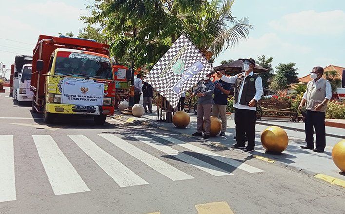 PPKM, Pemkot Madiun Distribusikan 139 Ton Beras Bantuan