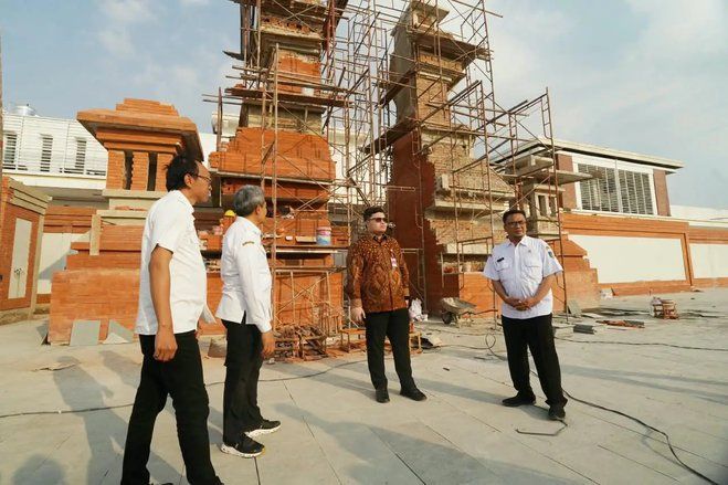 Mas Dhito Pantau Pembangunan Museum Sri Aji Joyoboyo