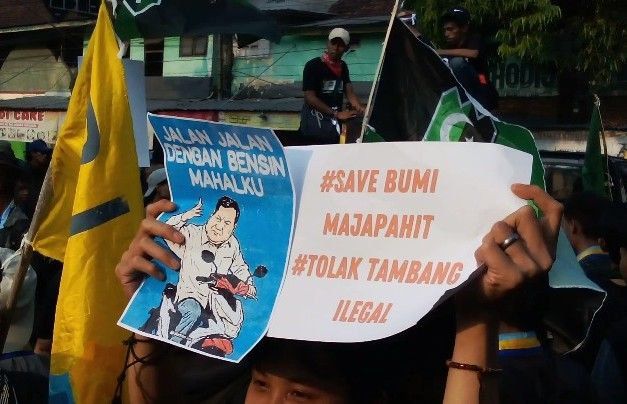 Demo di Mojokerto, Massa Gabungan Tuntut Evaluasi Kebijakan Prabowo-Gibran