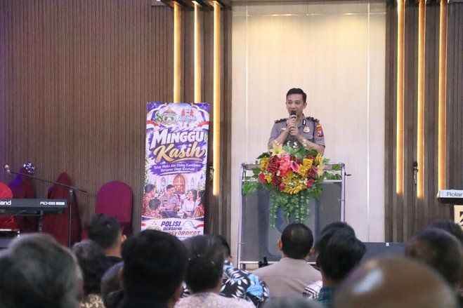 Polres Mojokerto Gelar Minggu Kasih di GPdI Hosana, Perkuat Toleransi dan Serap Aspirasi Jemaat