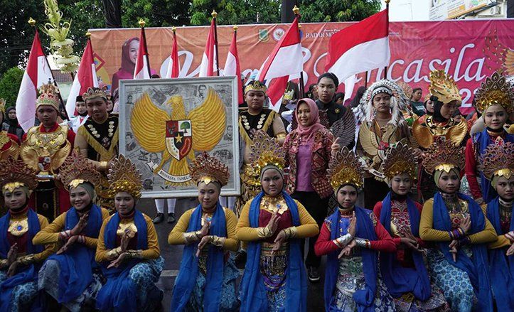 Kirab Pancasila di Kota Mojokerto Bukti Nyata Penguatan Nilai Pancasila dan Pelestarian Seni Budaya