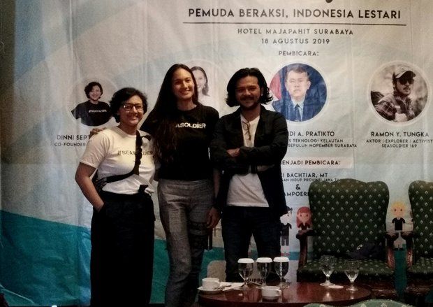 Nadine Chandrawinata Ajak Masyarakat Lebih Peduli Sampah dan Biota Laut