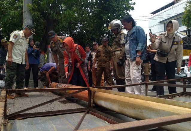 Pemkot Mojokerto Tertibkan Galian Serat Fiber Tak Berizin